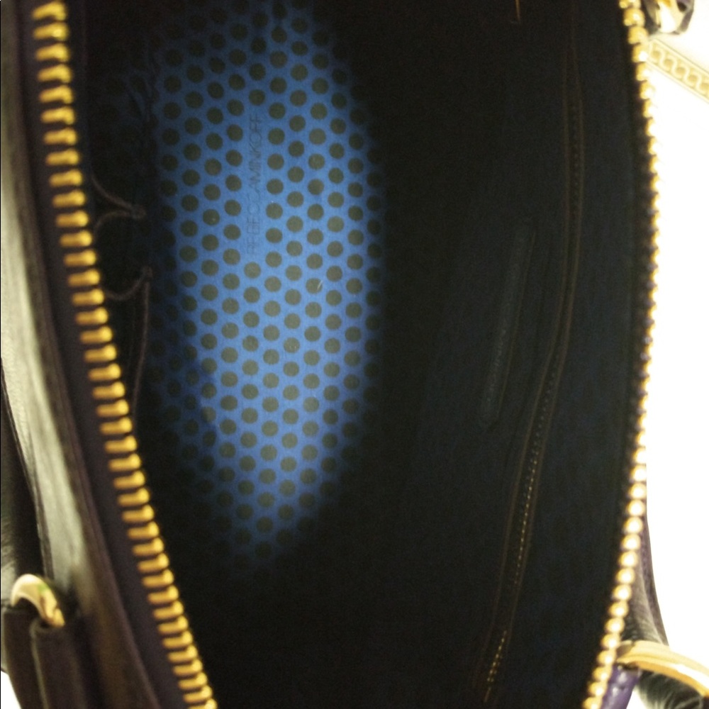 Rebecca Minkoff mab mini patent shoulder bag Grape - Picture 8 of 10
